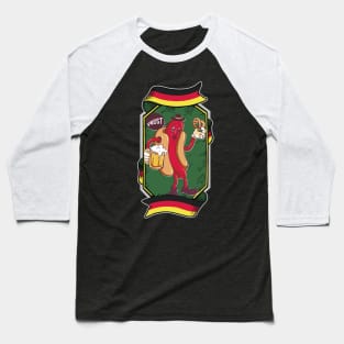 Oktoberfest Costume German Beer Festival Bavarian Flag Baseball T-Shirt